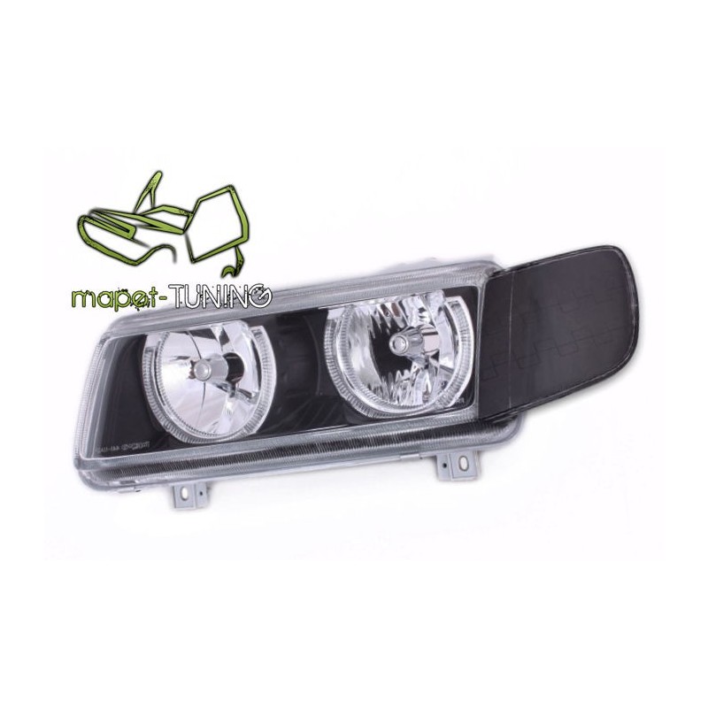 VW Passat B4 Clearglass BLACK czarne Angel Eyes Ringi LPVW41 DEPO