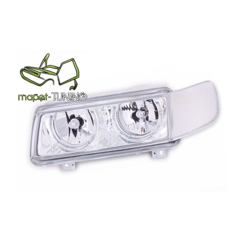 VW Passat B4 Clearglass CHROM Angel Eyes Ringi LPVW40 DEPO