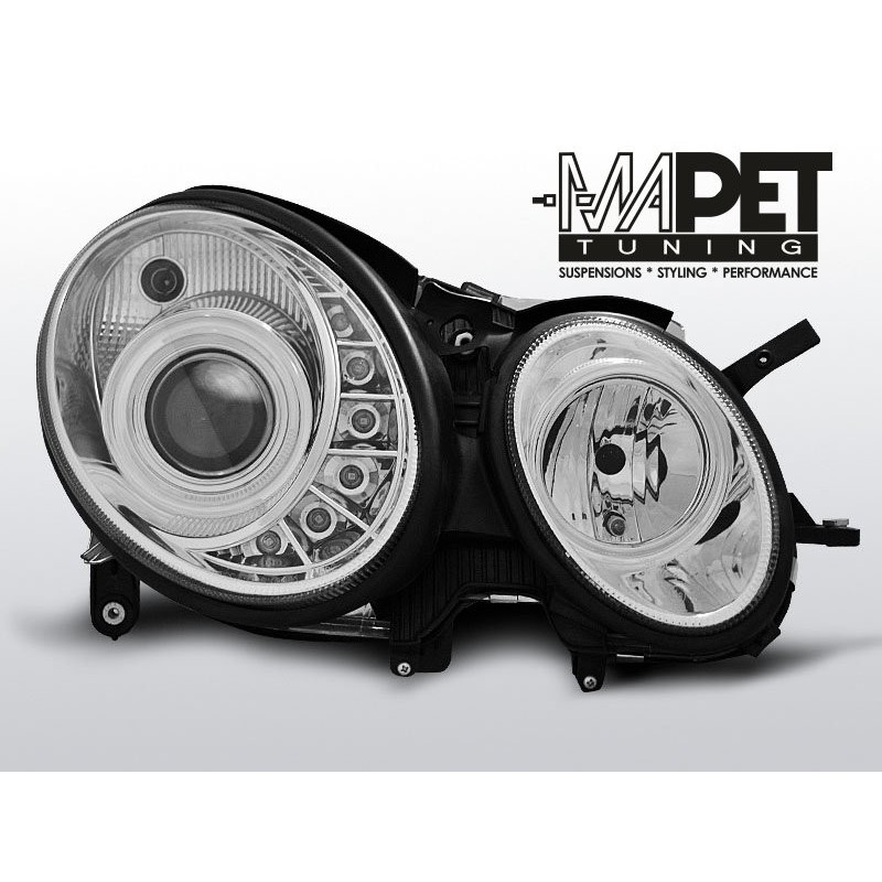 Mercedes E-klasa W211 02-06 CHROM LED - diodowe LPME57