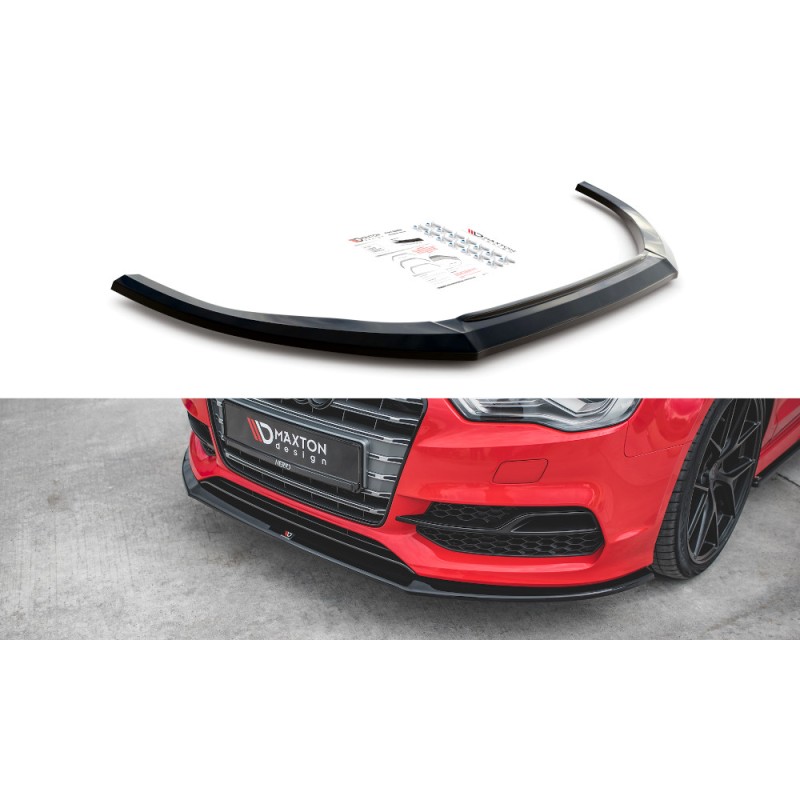 Przedni Splitter dokładka V1 - Audi S3 8V Sedan / Audi  A3 8V S-line Sedan