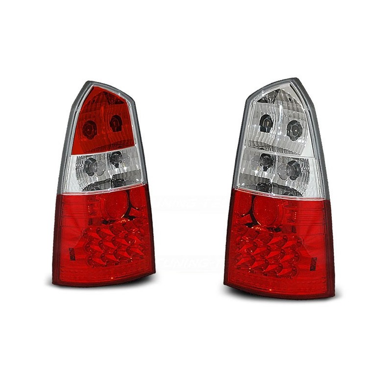 Ford Focus 1 Kombi - clearglass red/white LED - diodowe LDFO02