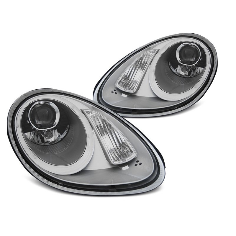 PORSCHE Boxster / Cayman 987  05-08  CHROM LED XENON - ksenonowe  LPPO07