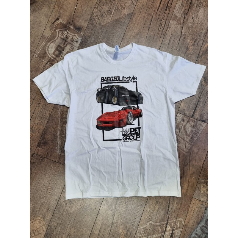 Koszulka T-shirt - Corvette & Subaru - LOWEREDlifestyle - S
