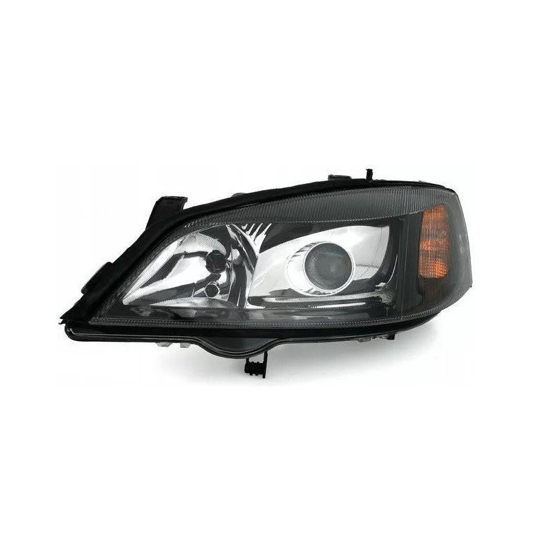 Opel Astra G clearglass XENON Look BLACK H7 LPOP86