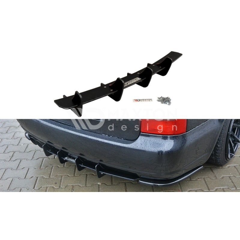 Dyfuzor RACE Tylnego Zderzaka ABS - Audi S4 B5 Avant 1997 - 2001