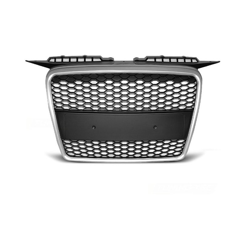 GRILL AUDI A3 8P RS look 05-08 Silver Srebrny Mat GRAU26
