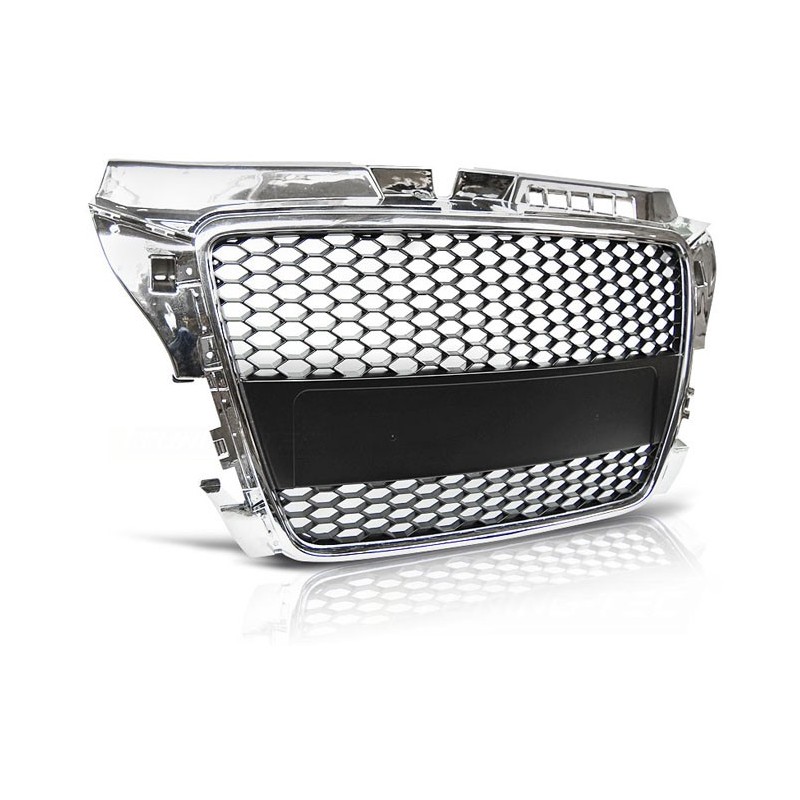 GRILL AUDI A3 8P RS look 08-12 Czarny / Chrom GRAU40