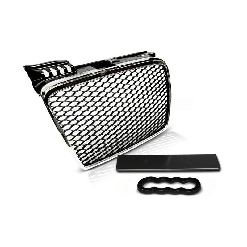 GRILL AUDI A4 B7 RS look 04-09 Czarny / Chrom GRAU22