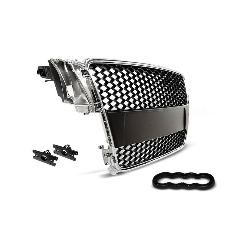 GRILL AUDI A5  RS look 07-11 Chrom / Czarny GRAU11