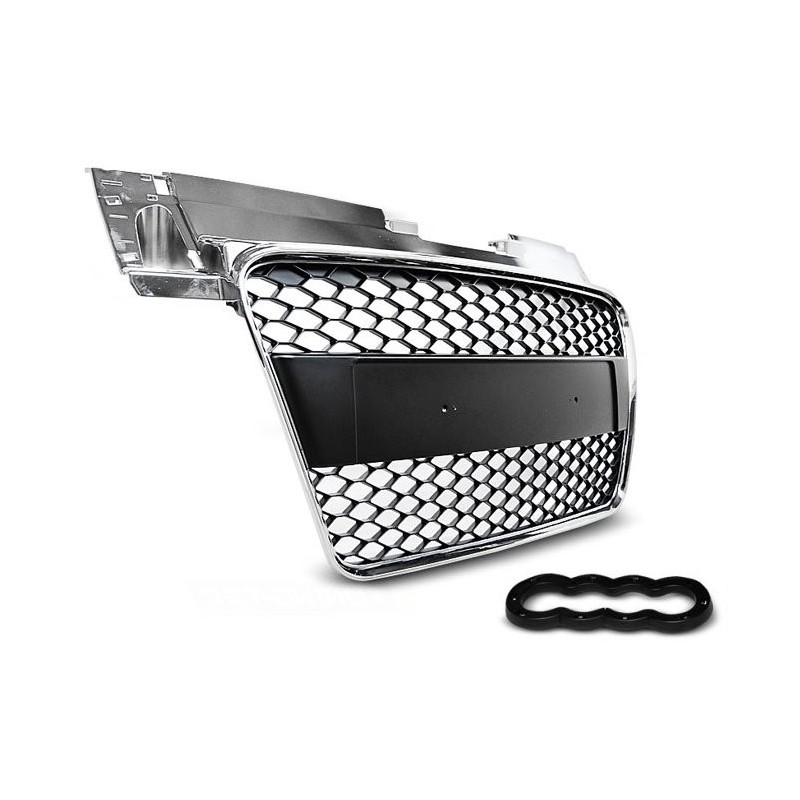 GRILL AUDI TT 8J RS look 06-14 Chrom / Czarny GRAU05