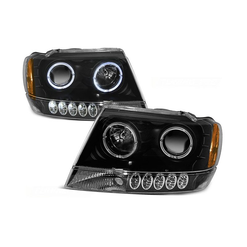 CHRYSLER JEEP GRAND CHEROKEE  99-05 Black Angel Eyes LPCH02