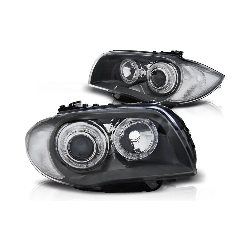 BMW 1 E87 / E81 04-11 GREY Angel Eyes ringi LED DEPO LPBMD6