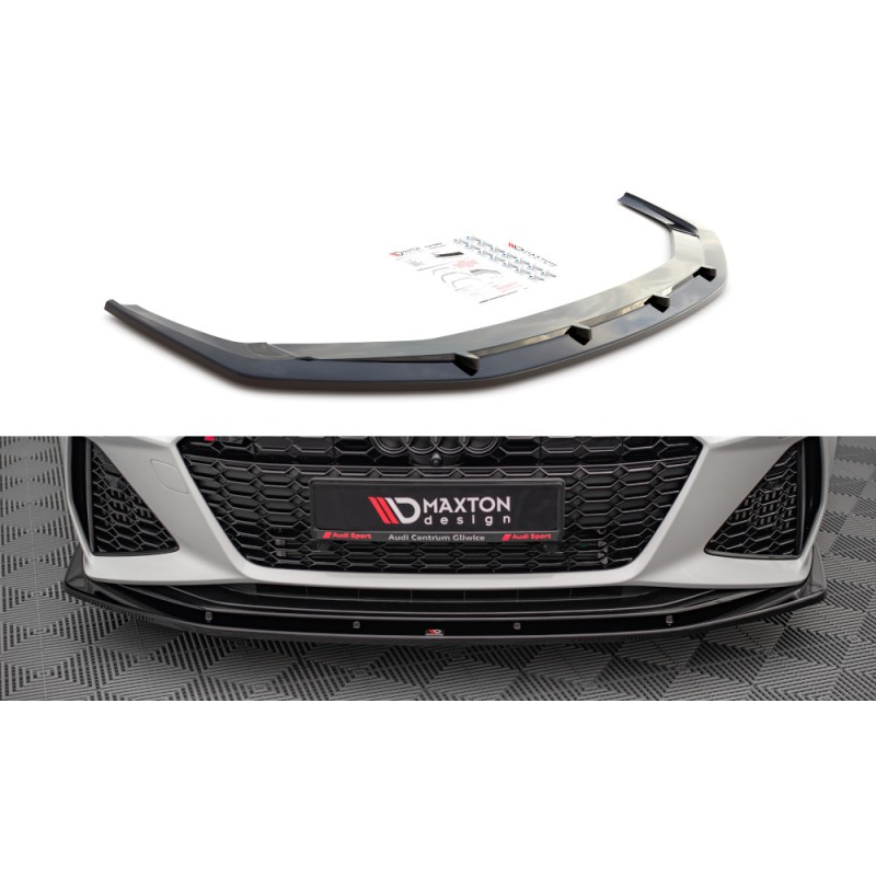 Przedni Splitter / dokładka ABS (ver.2) - Audi RS6 C8 / RS7 C8