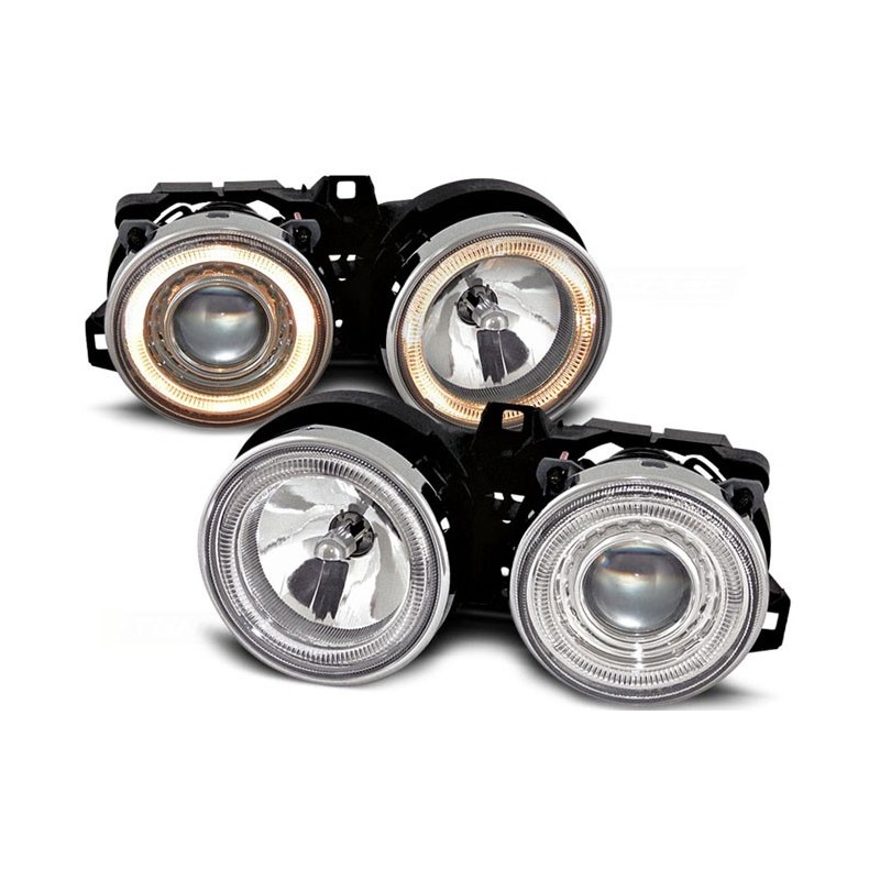BMW E30 CHROM Angel Eyes soczewkowe Ringi DEPO  LPBM22