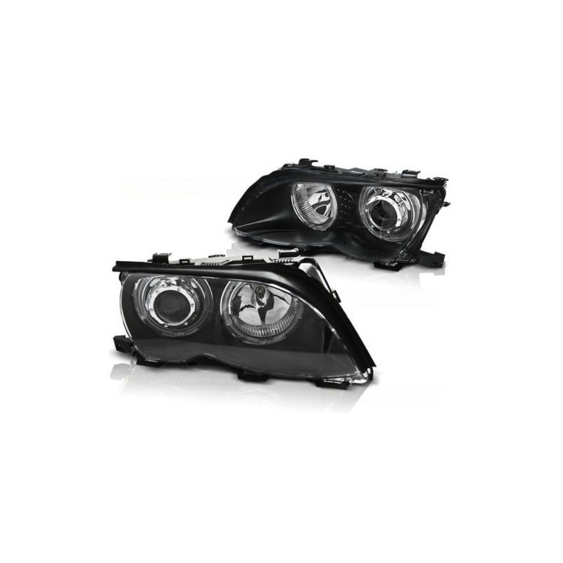 BMW E46 Sedan / Touring 01-05 Angel Eyes LED BLACK Ringi diodowe LPBMG3