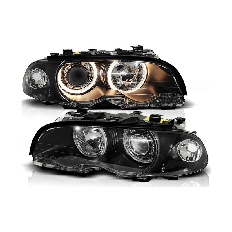 BMW E46 Coupe / Cabrio 99-03 Angel Eyes BLACK Ringi LPBM34