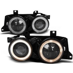 BMW E32 Angel Eyes z BLACK...