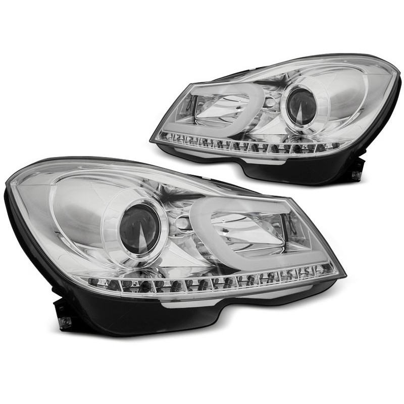 Mercedes C-klasa W204  11-14 CHROM LED diodowe  LPMEA3