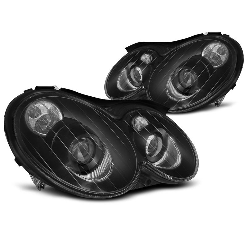 Mercedes CLK W209 02-10 - soczewki BLACK LPME72