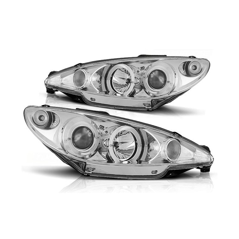 Peugeot 206 98-02 Angel Eyes Chrom - Ringi  LPPE06