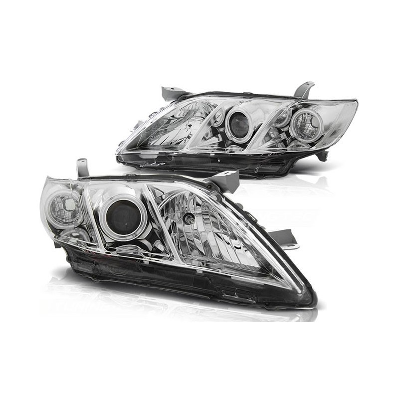 Toyota Camry 6 XV40 06-09 Angel Eyes CHROM LED  LPTO09