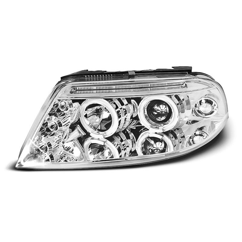VW Passat B5FL clear Angel Eyes CHROM  LED ringi LPVW79