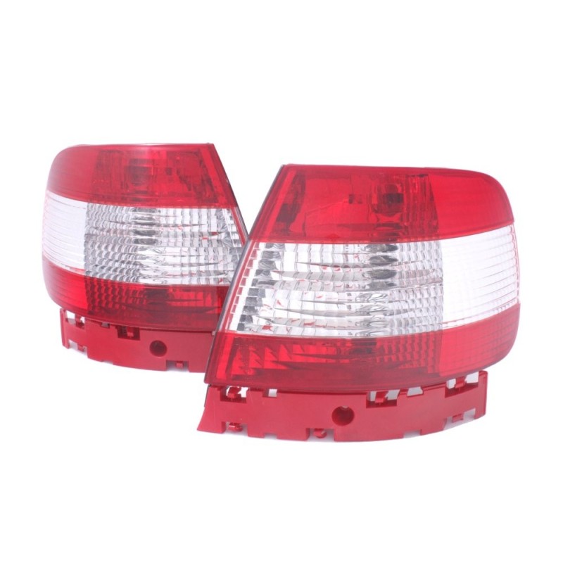 Audi A4 B5 Sedan - Red / White Clear LTAU10  DEPO