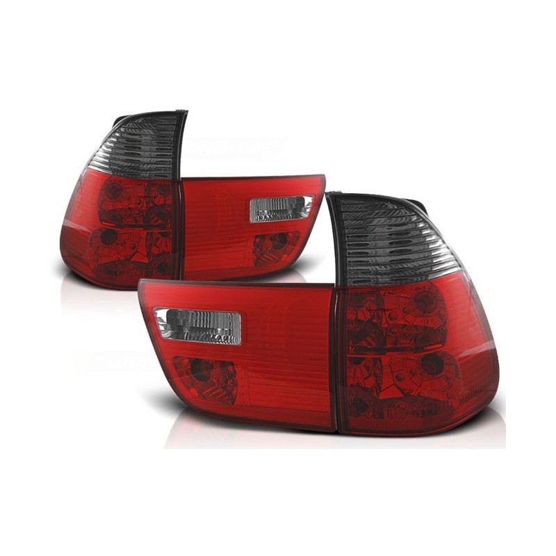 BMW X5 E53 clearglass Red/Black LTBM42