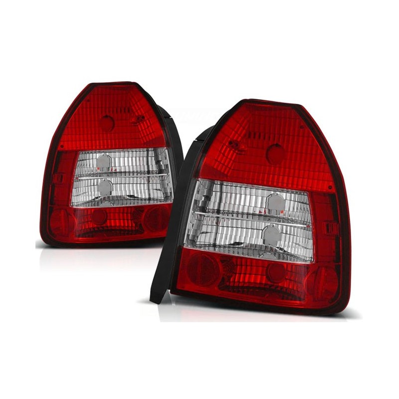 Honda Civic - clearglass Red/White  95-01 3d  LTHO06