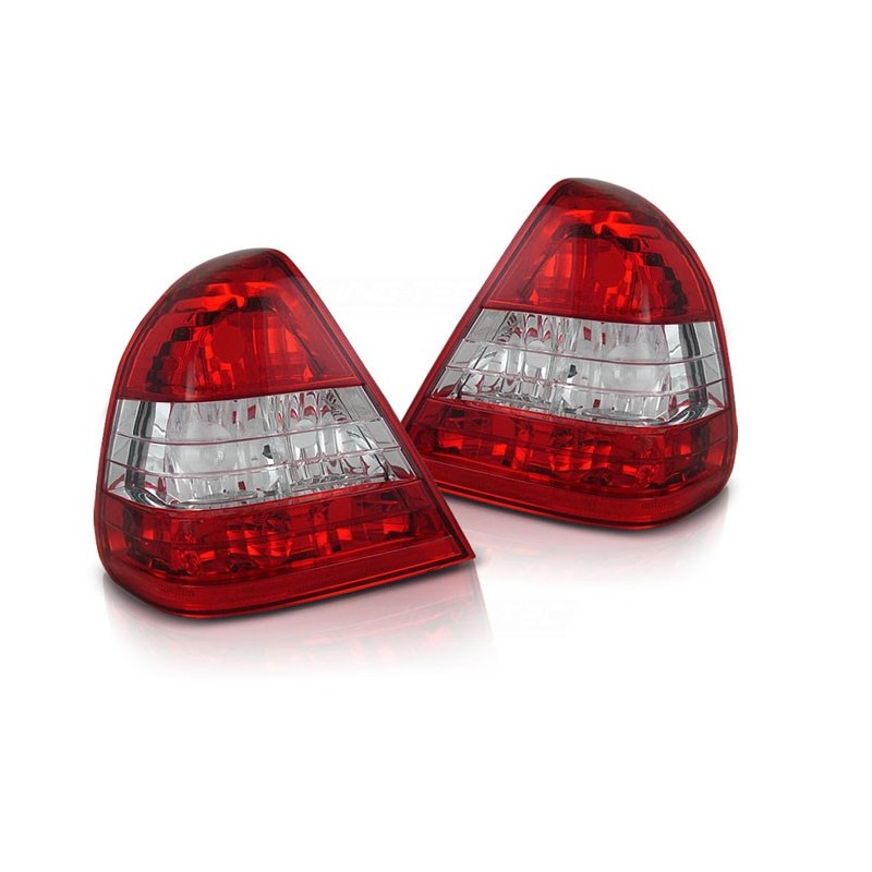 Mercedes C-klasa (W202) clearglass Red/White  LTME02