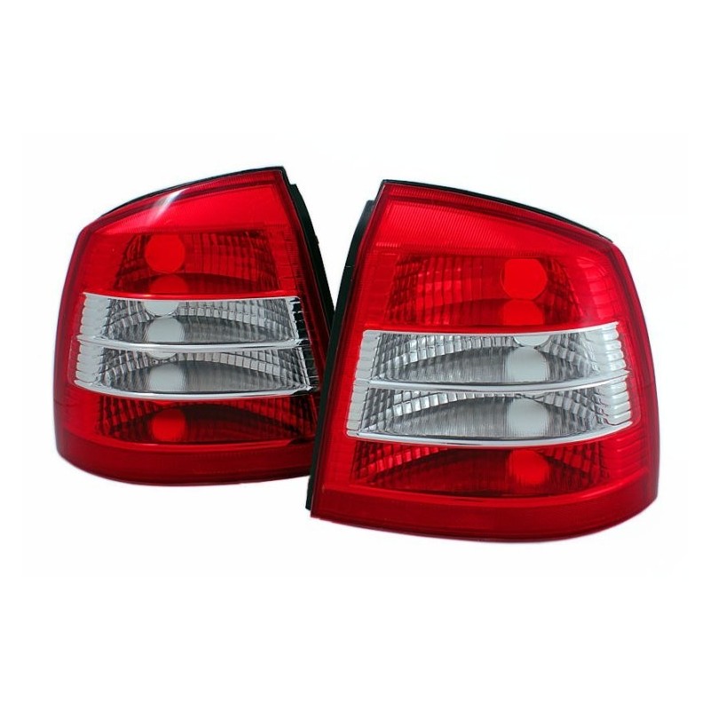 Opel Asta G 3/5d  Clearglass Red / White  LTOP18 FK DEPO
