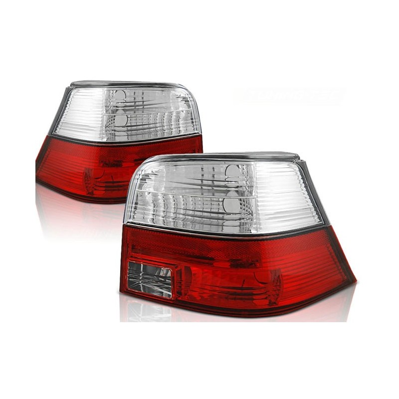 VW Golf 4  clearglass RED / WHITE   LTVW82