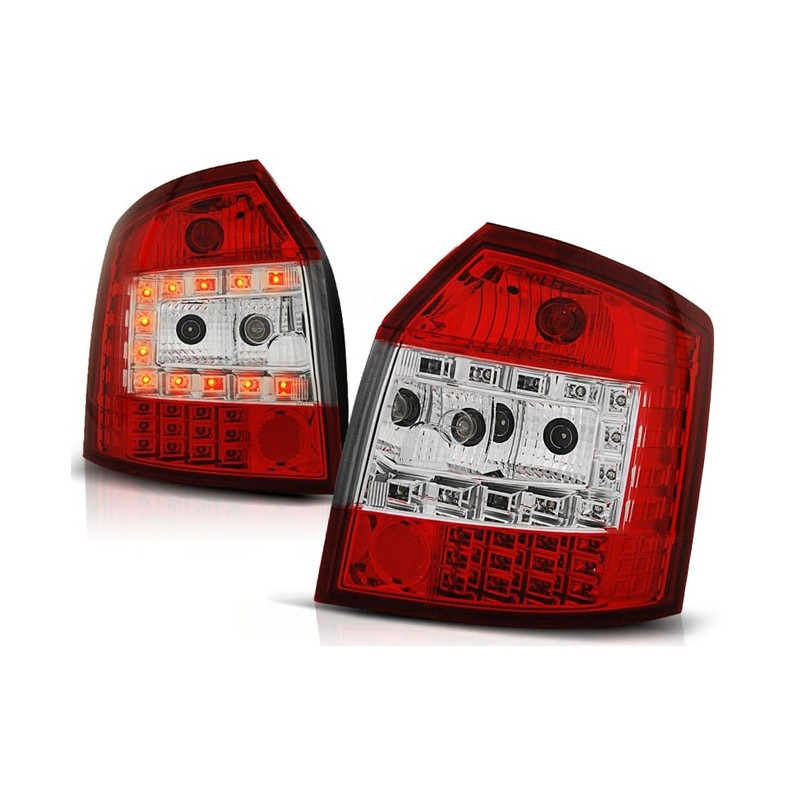 Audi A4 B6 Avant Kombi - Clear Red/White Led - Diodowe LDAU34