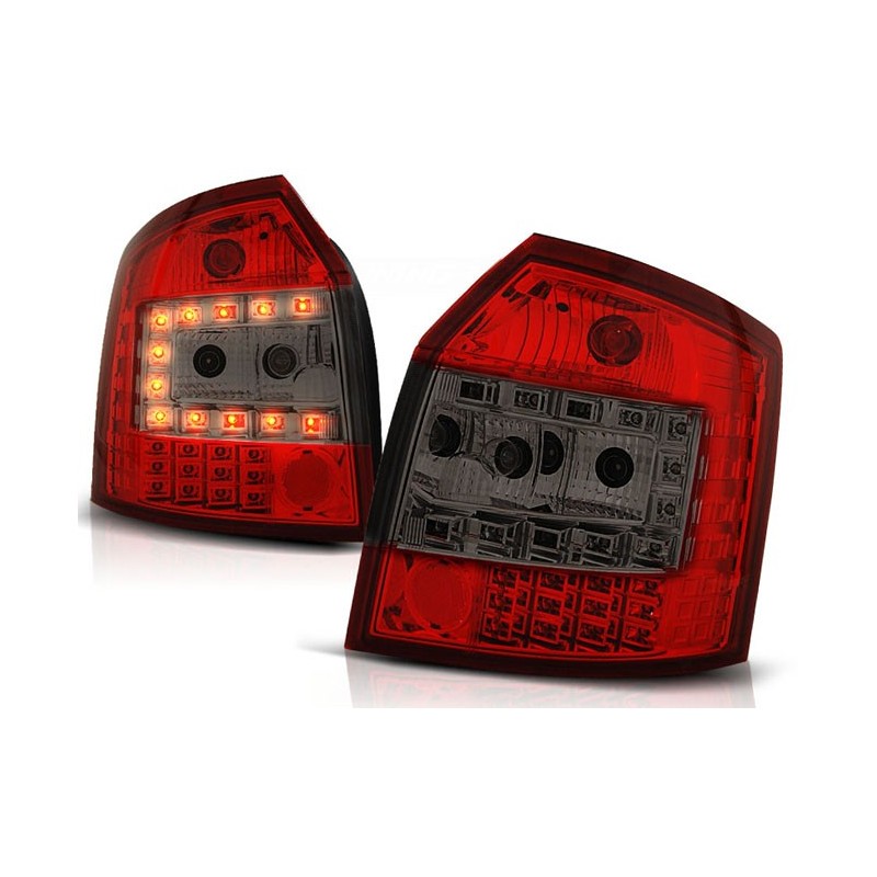 Audi A4 B6 Avant Kombi - Clear Red/Black Led - Diodowe LDAU35