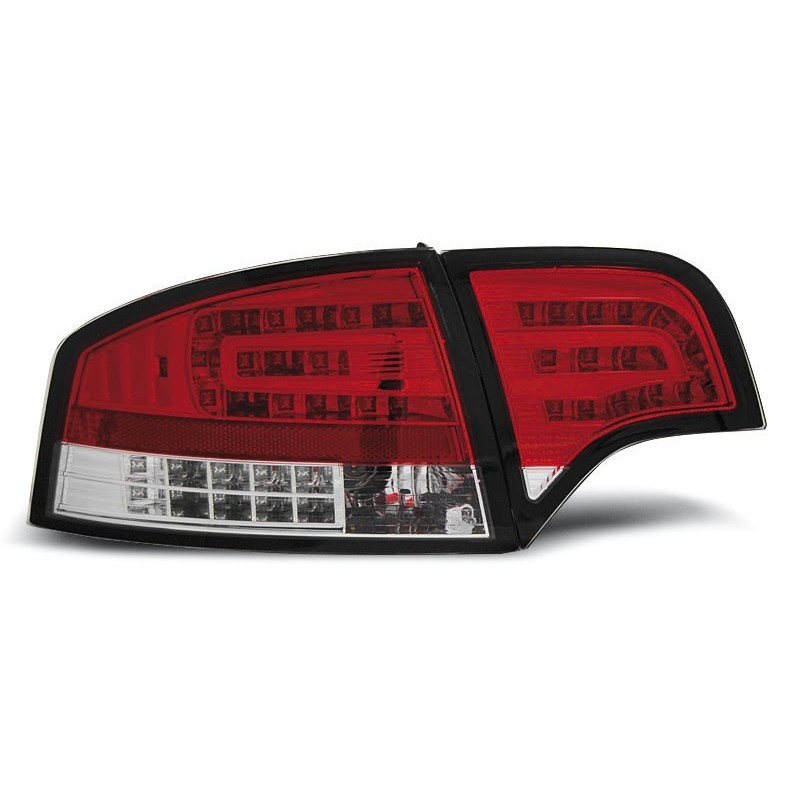 Audi A4 B7 Sedan - Red White Led - Czerwono Białe Diodowe LDAU70