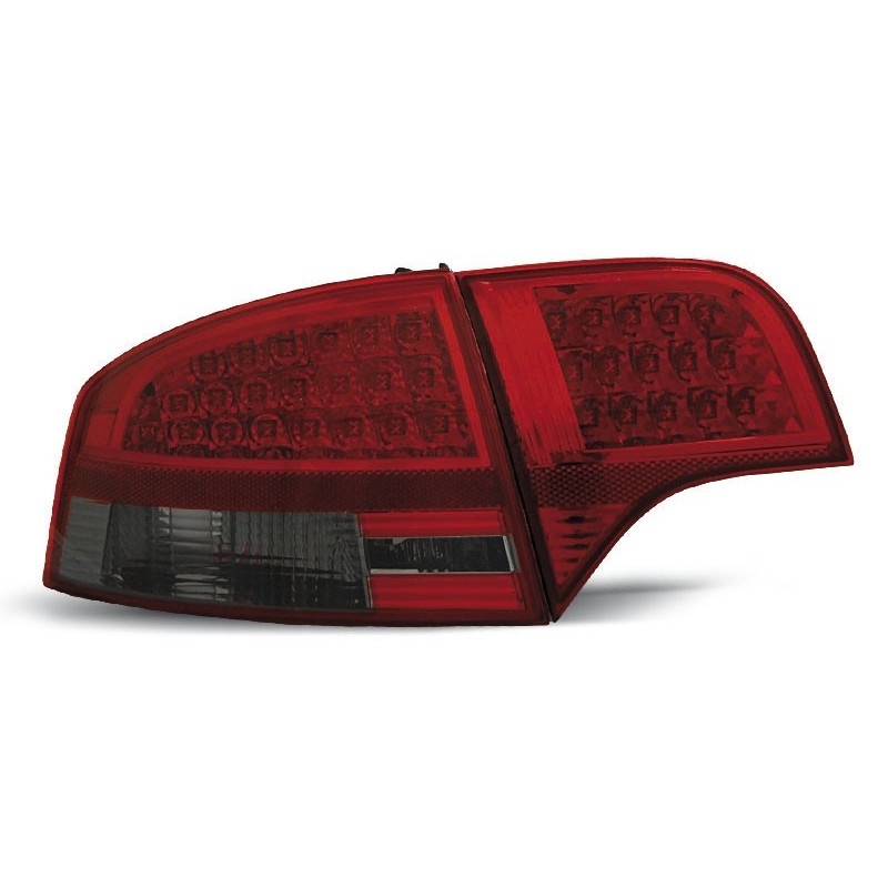 Audi A4 B7 Sedan - Clear Red/Black Led - Diodowe LDAU54