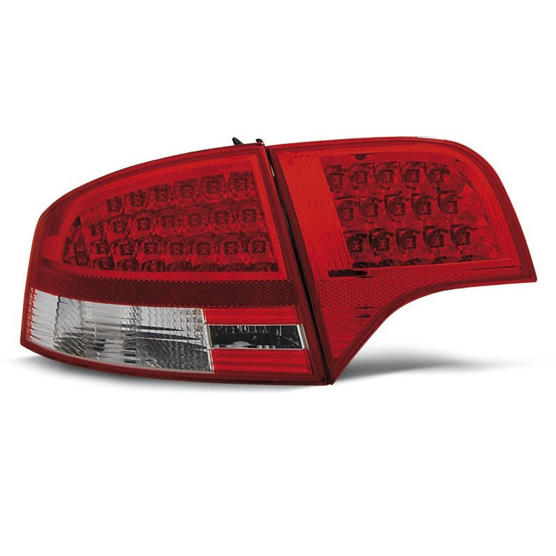 Audi A4 B7 Sedan - Clear Red/White Led - Diodowe LDAU53