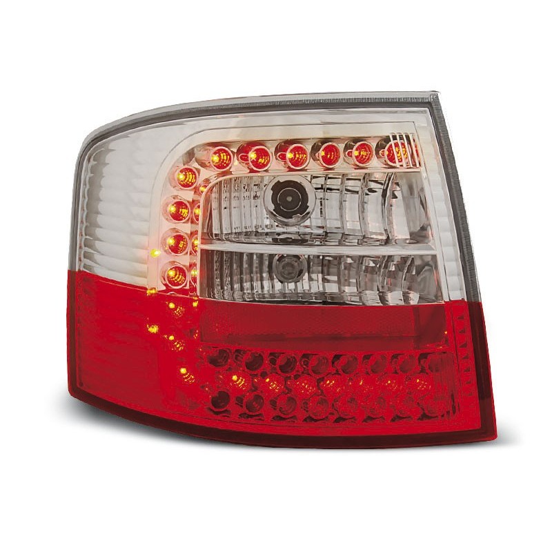 Audi A6 C5 Avant  clearglass Red/White LED czerwono-białe LDAU51