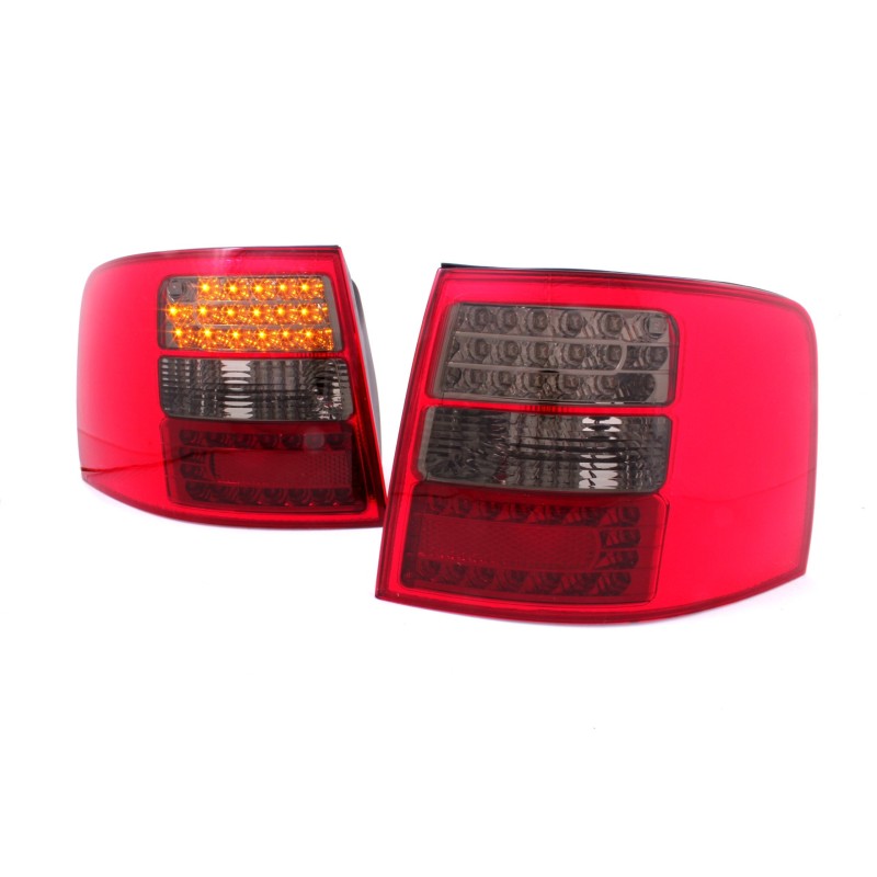 Audi A6 C5 Avant  Red/Black LED - Diodowe czerwono-czarne DEPO LDAU40