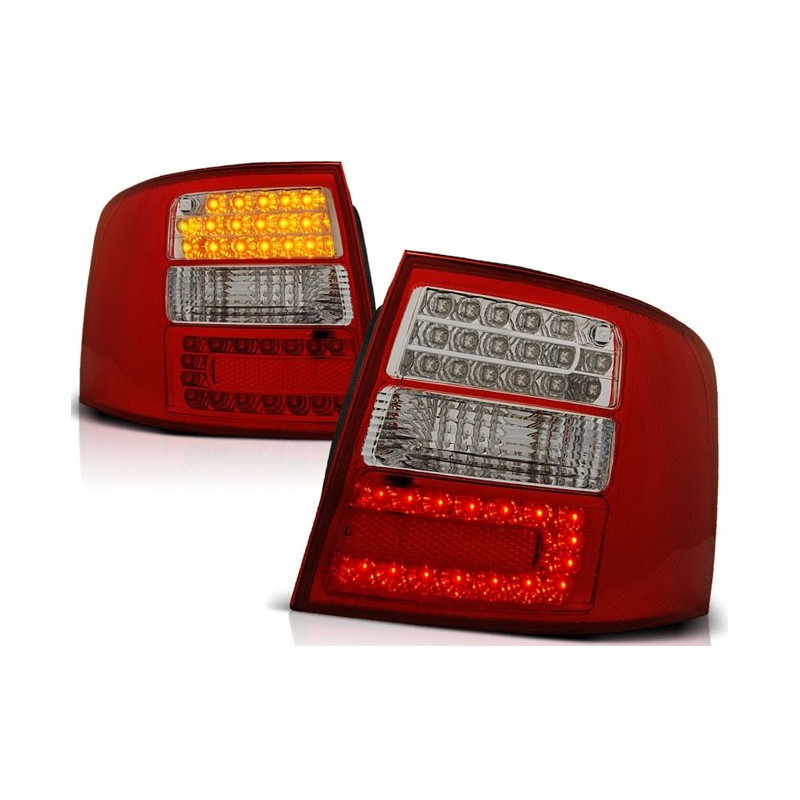 Audi A6 C5 Avant  Red/White LED - Diodowe czerwono-białe  DEPO LDAU04