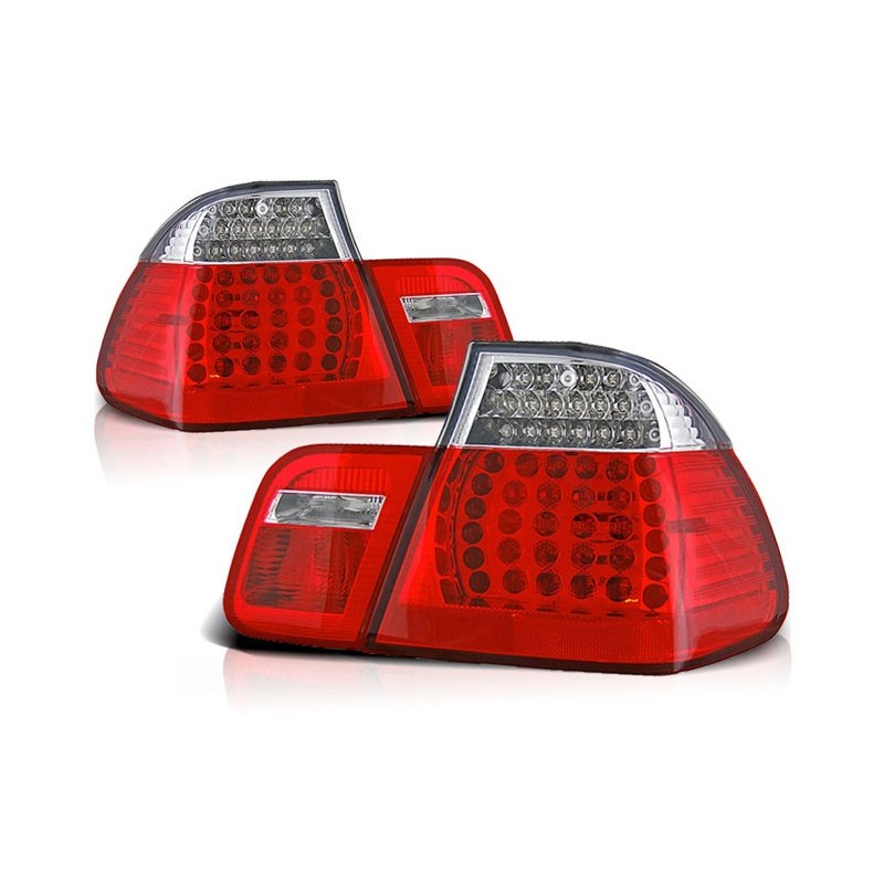 BMW E46 Sedan Clear Red/White Led diodowe LDBM78