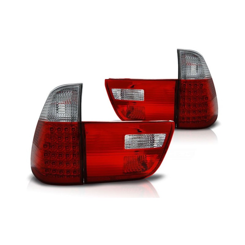 BMW X5 E53 Clear Red/White  Led diodowe LDBMA3