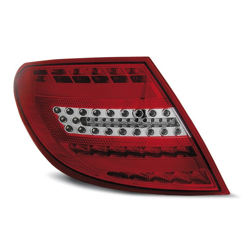 Mercedes C-klasa Sedan (W204) red / white FULL LED BAR - DIODOWE LDME71