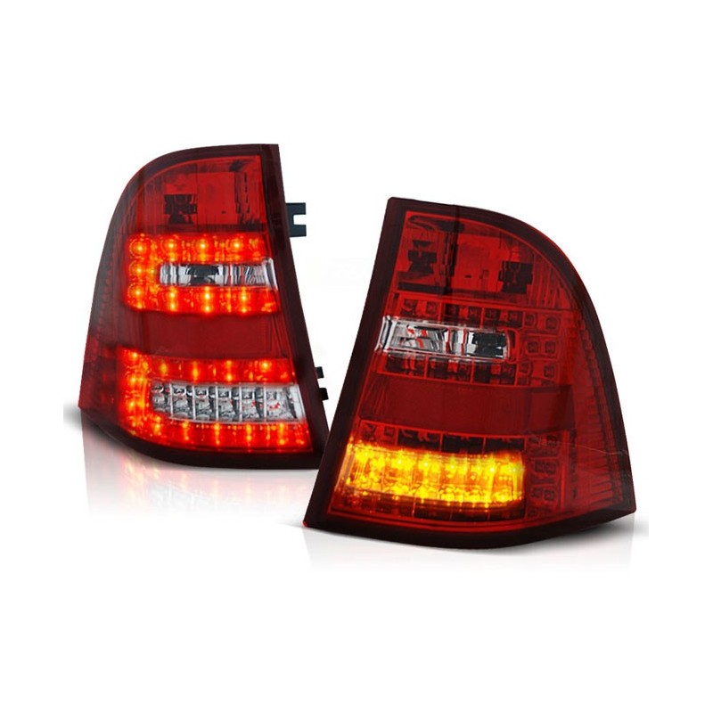 Mercedes M-klasa (W163) clear Red / White LED DIODOWE  LDME21