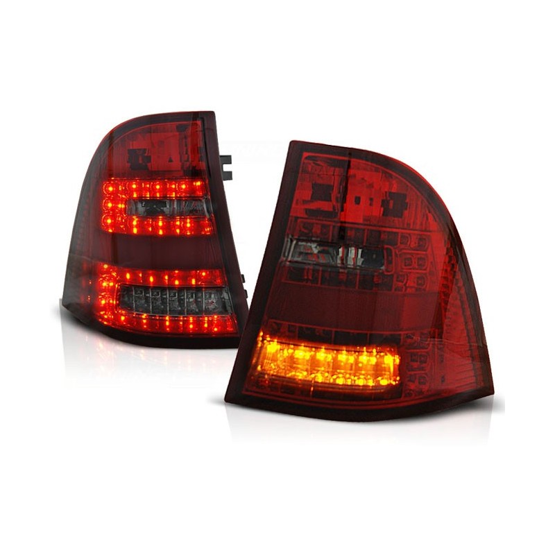 Mercedes M-klasa (W163) clear Red / Black LED DIODOWE  LDME22