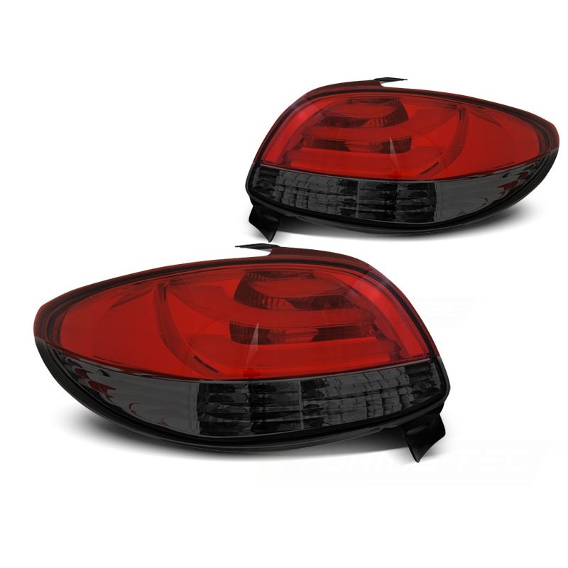 Peugeot 206  LED BAR RED BLACK - diodowe LDPE21