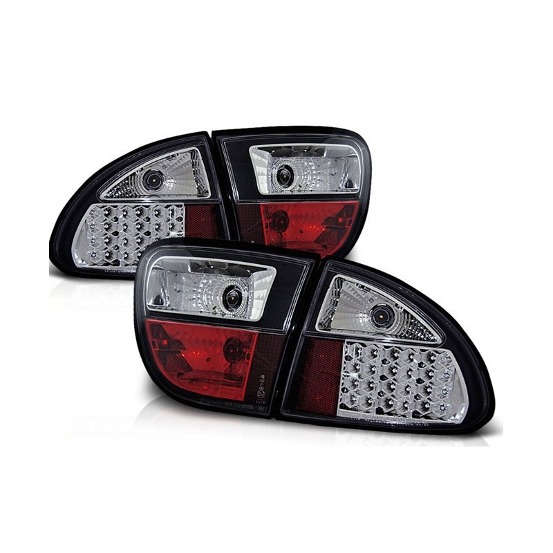 Seat Leon 99-04 clearglass Black LED ciemne LDSE02