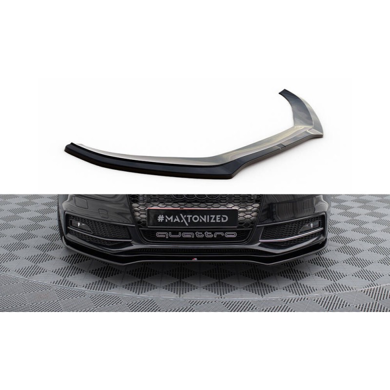 Przedni Splitter / dokładka (v.2) - Audi S4 B8 / A4 B8 S-line FL