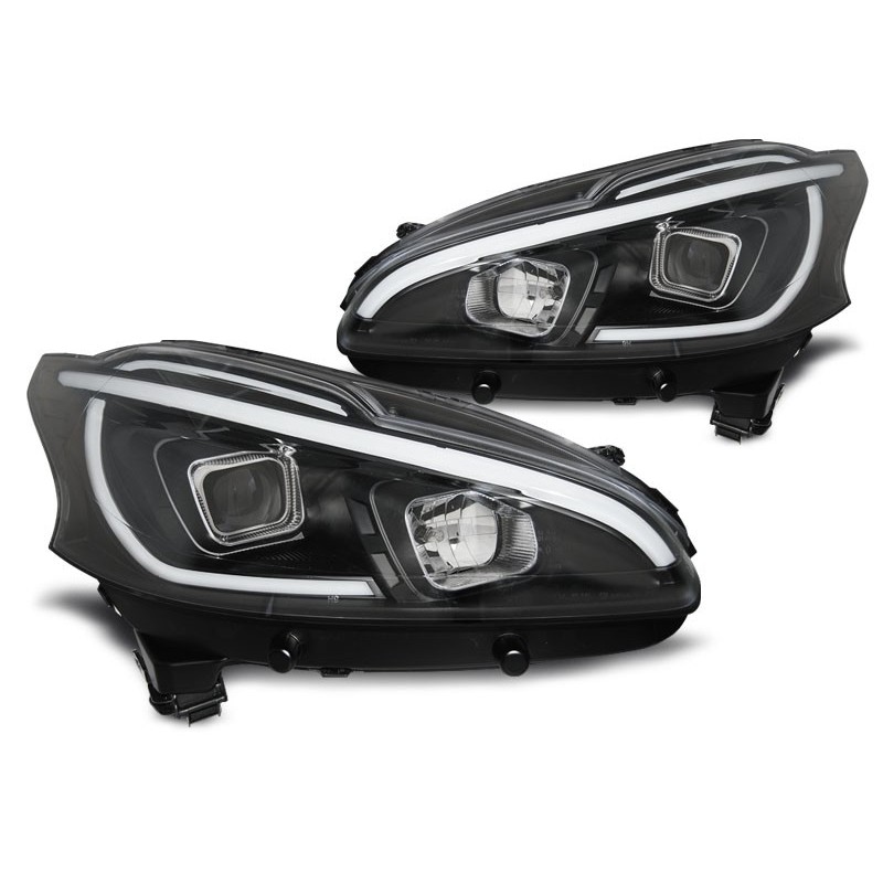 Peugeot 208 - BLACK LED - diodowe do jazdy dziennej   LPPE31