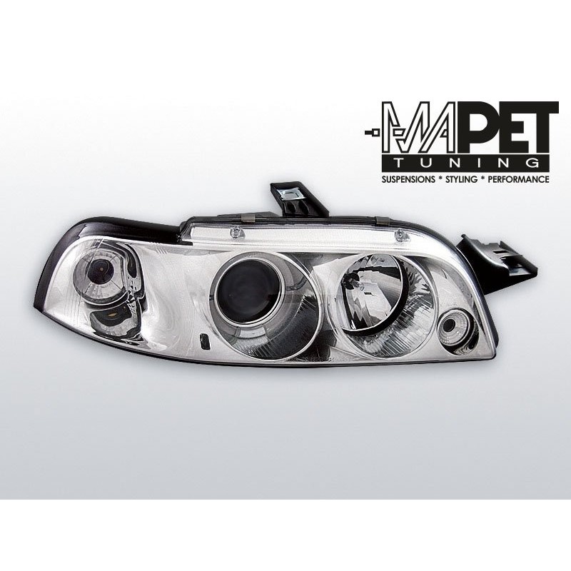 Fiat Punto I clear Angel Eyes CHROM soczewka ringi LPFI08